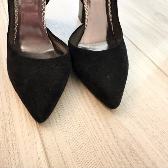 Reed Krakoff Suede Python Pointed Toe Heels - Picture 4 of 8